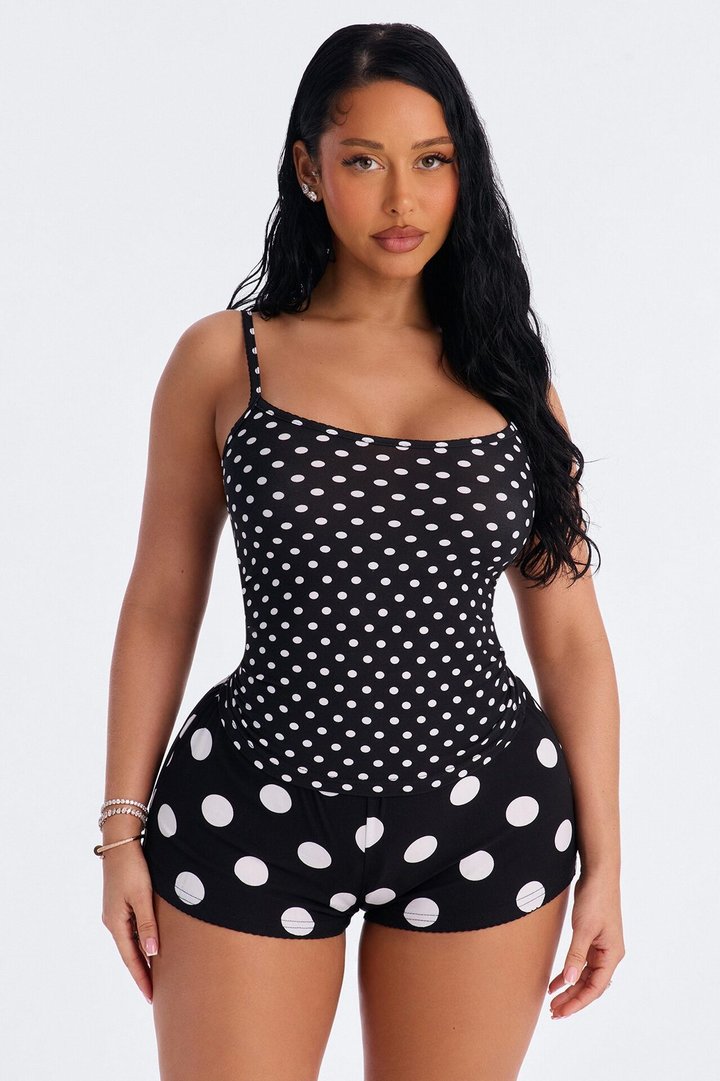 This Beautiful Night PJ Short Set - Black/combo