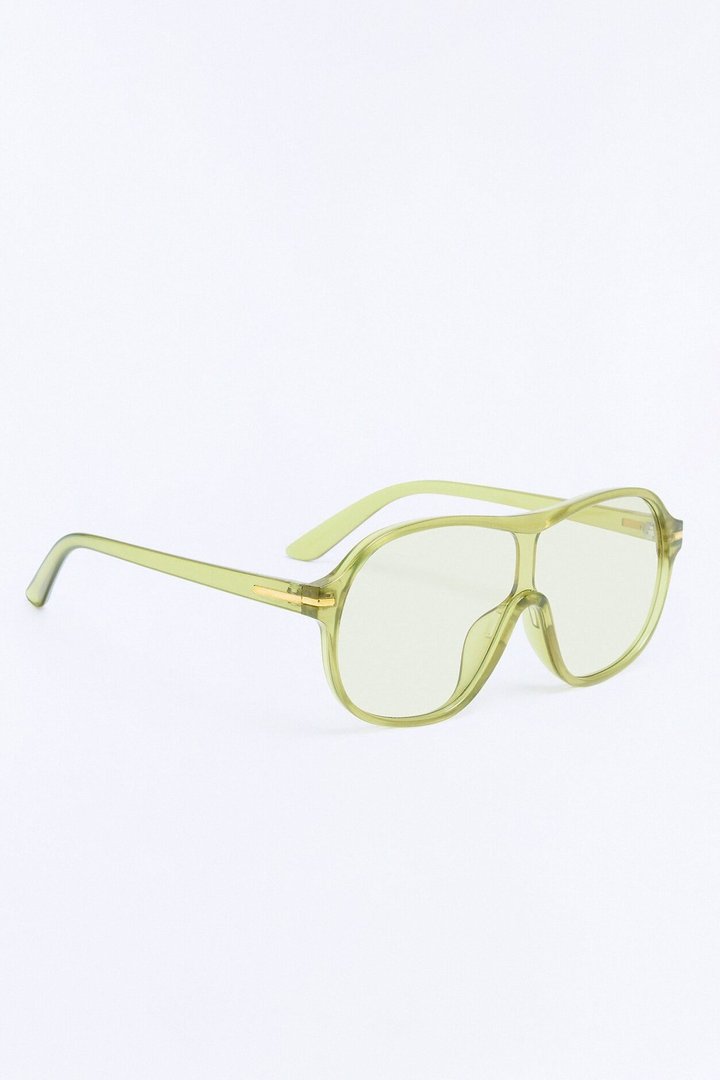 Couldn't Help It Sunglasses - Olive