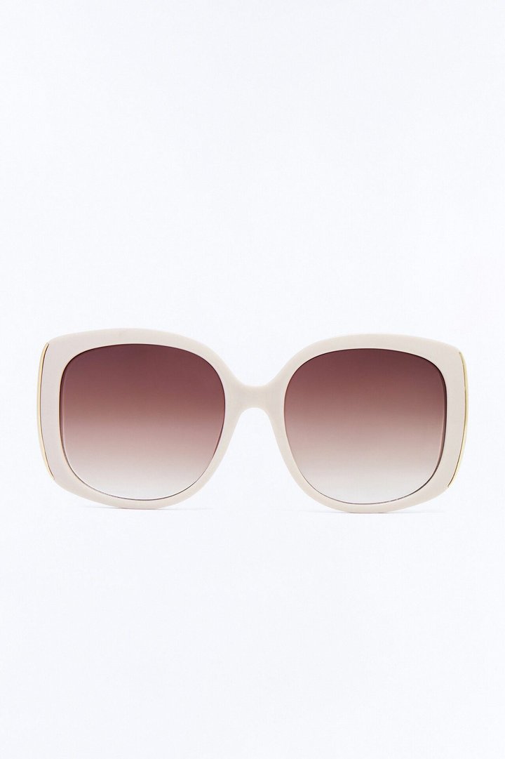 Angel Eyes Square Sunglasses - Taupe
