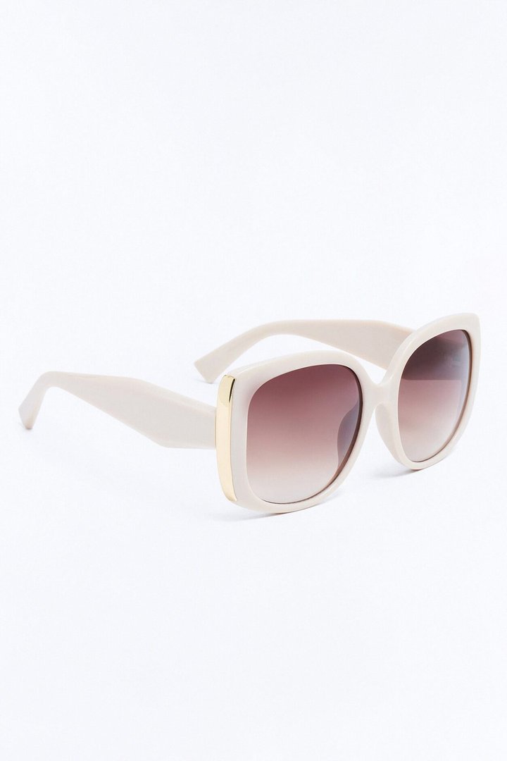 Angel Eyes Square Sunglasses - Taupe