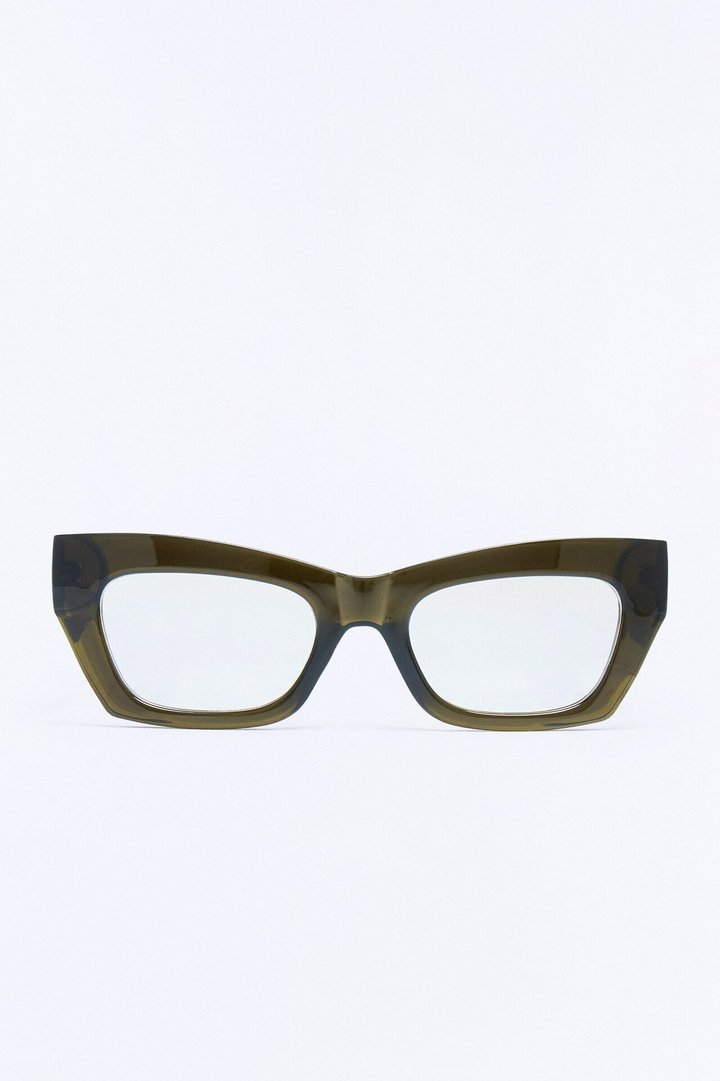 Trendiest In The Office Blue Light Glasses - Olive