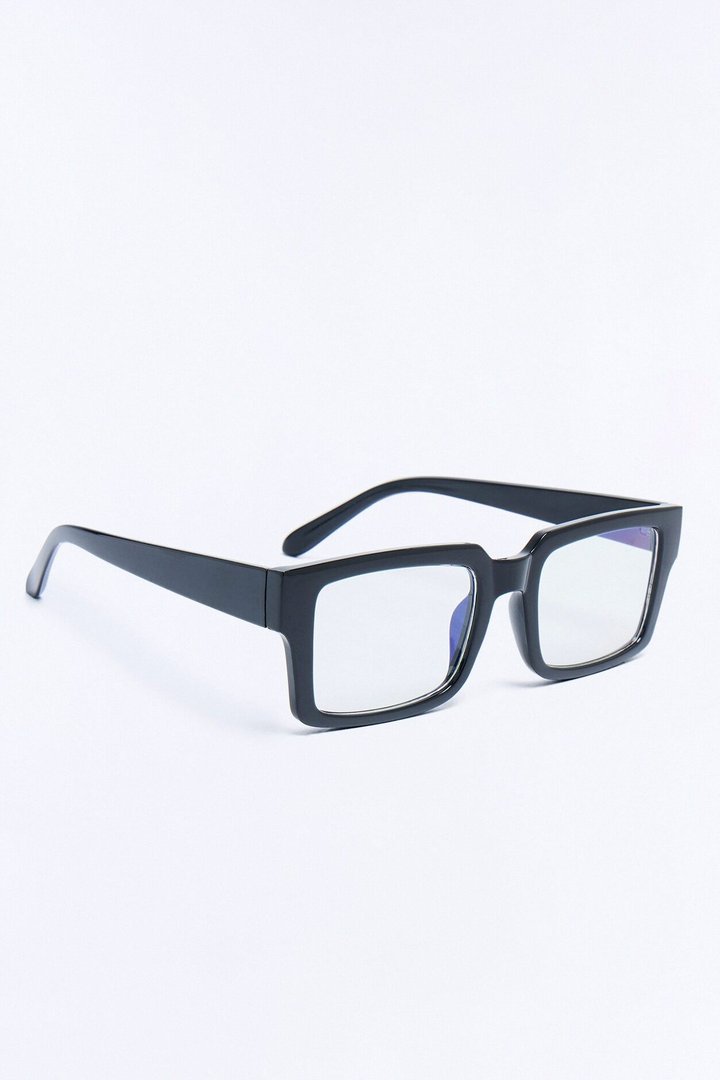 Same Day Different Girl Blue Light Glasses - Black