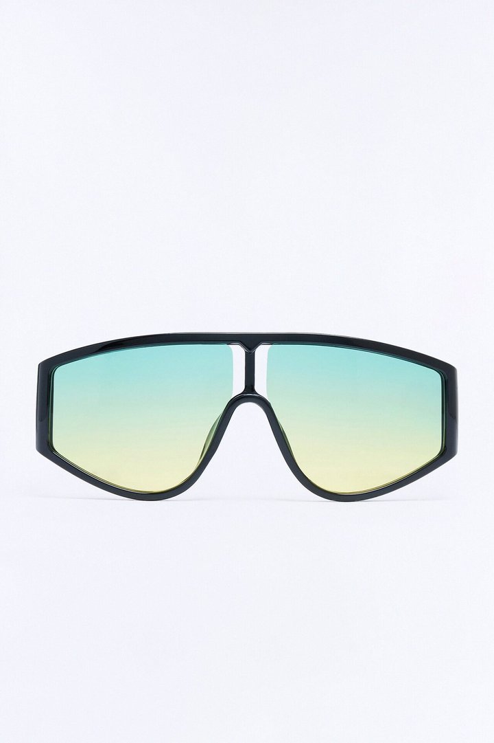 Video Game Girly Sunglasses - Black/Green