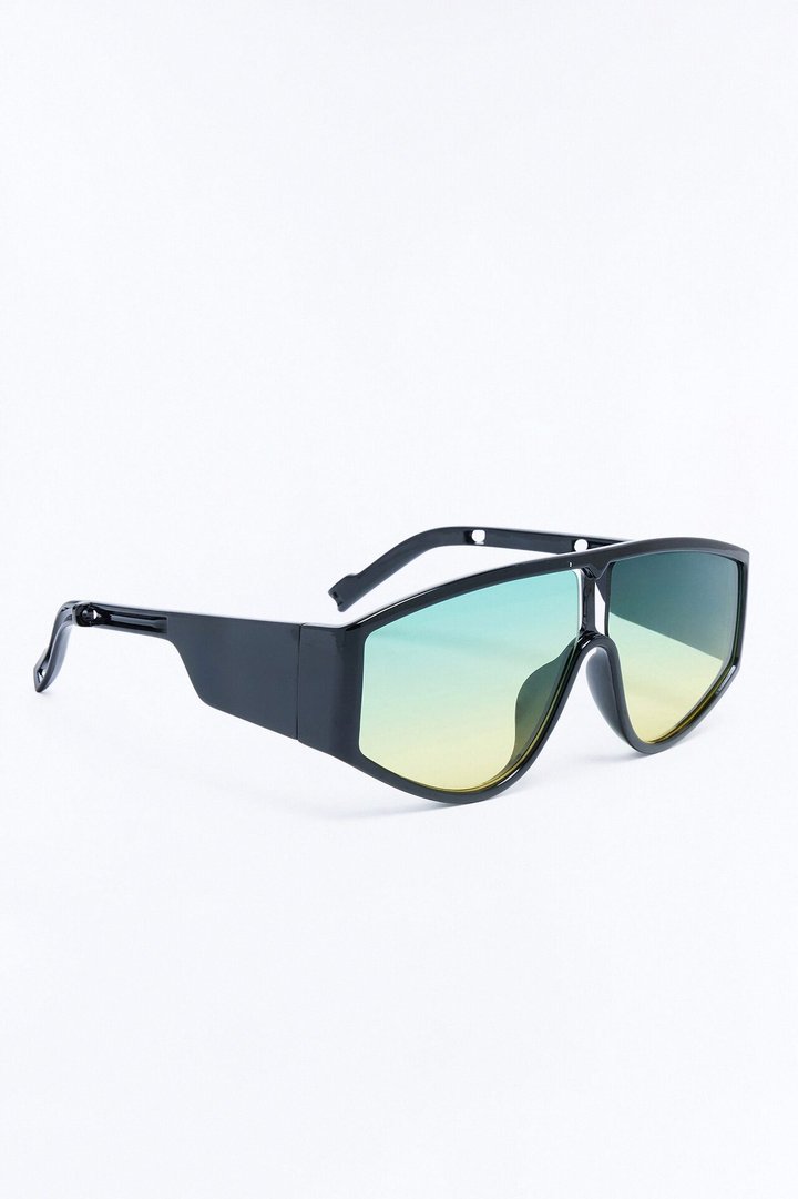 Video Game Girly Sunglasses - Black/Green