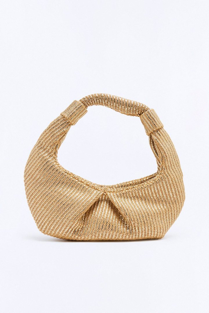 In The Moonlight Straw Shoulder Bag - Natural/Combo