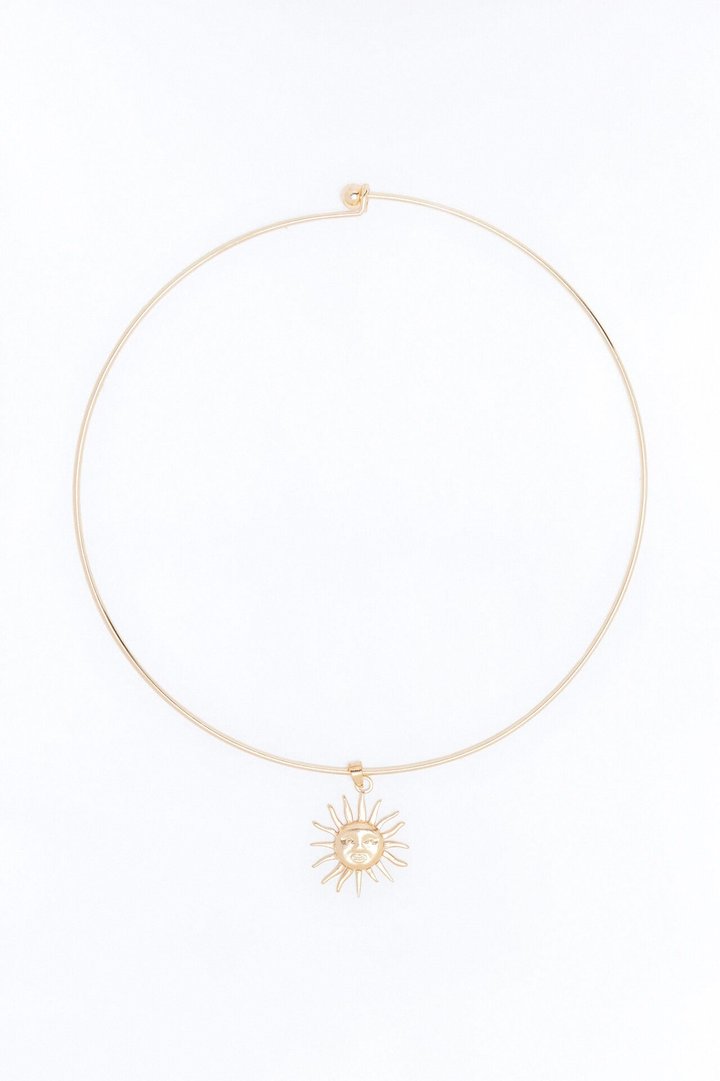 Rising Sun Necklace - Gold