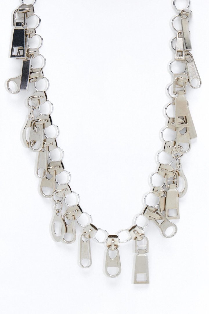 Zip It Necklace - Silver