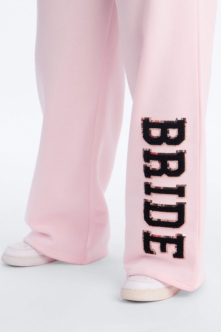 Bride To Be Fleece Pant Set - Pink/combo