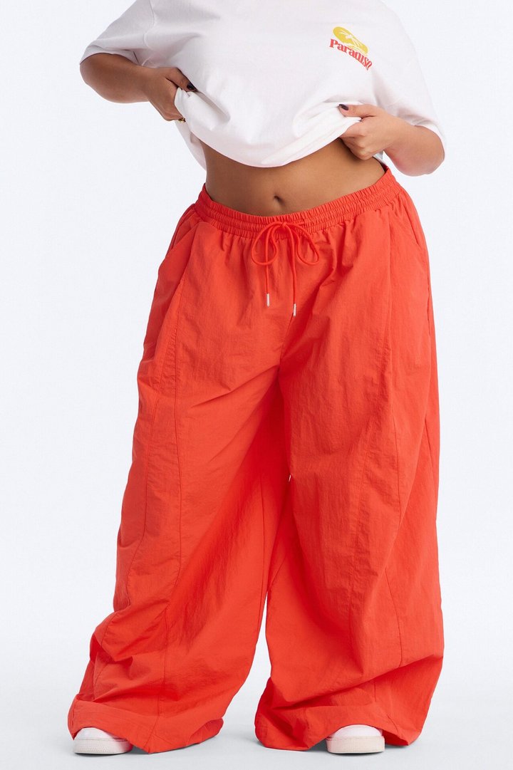 Static Energy Super Wide Leg Windbreaker Pant 33″ - Orange