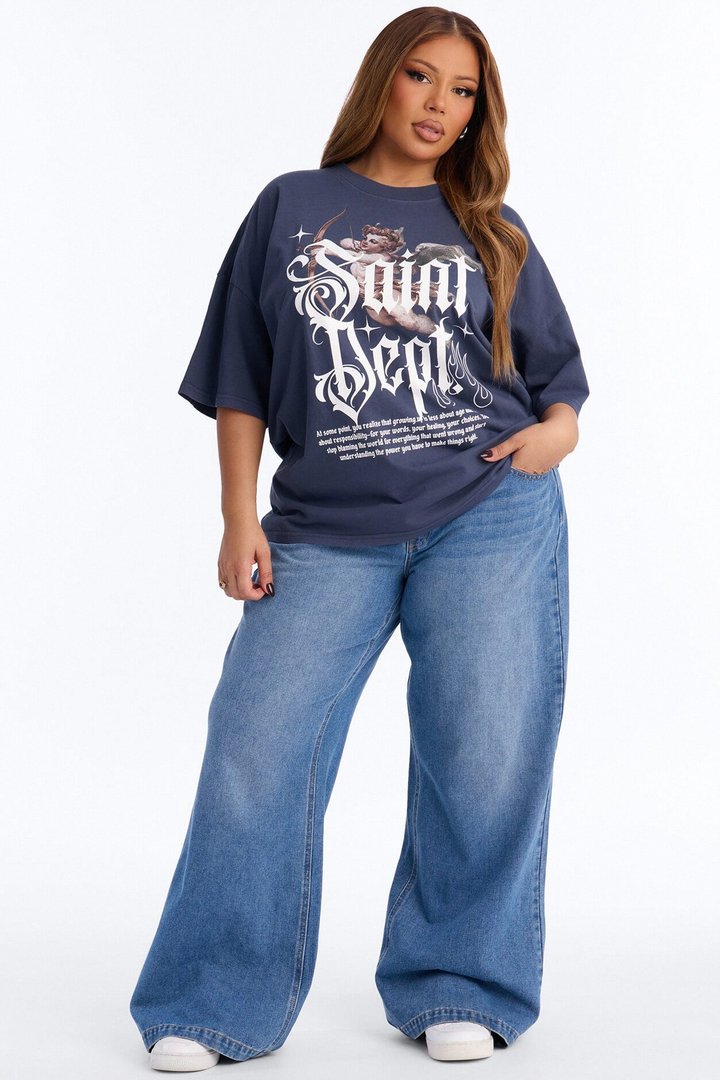Saint Department Washed T-Shirt - Navy