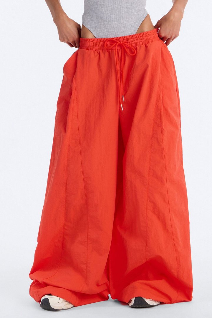 Static Energy Super Wide Leg Windbreaker Pant 33″ - Orange