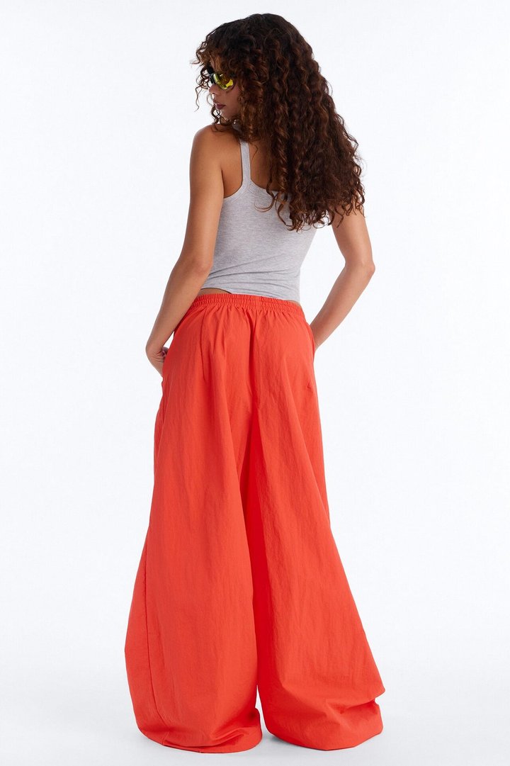 Static Energy Super Wide Leg Windbreaker Pant 33″ - Orange