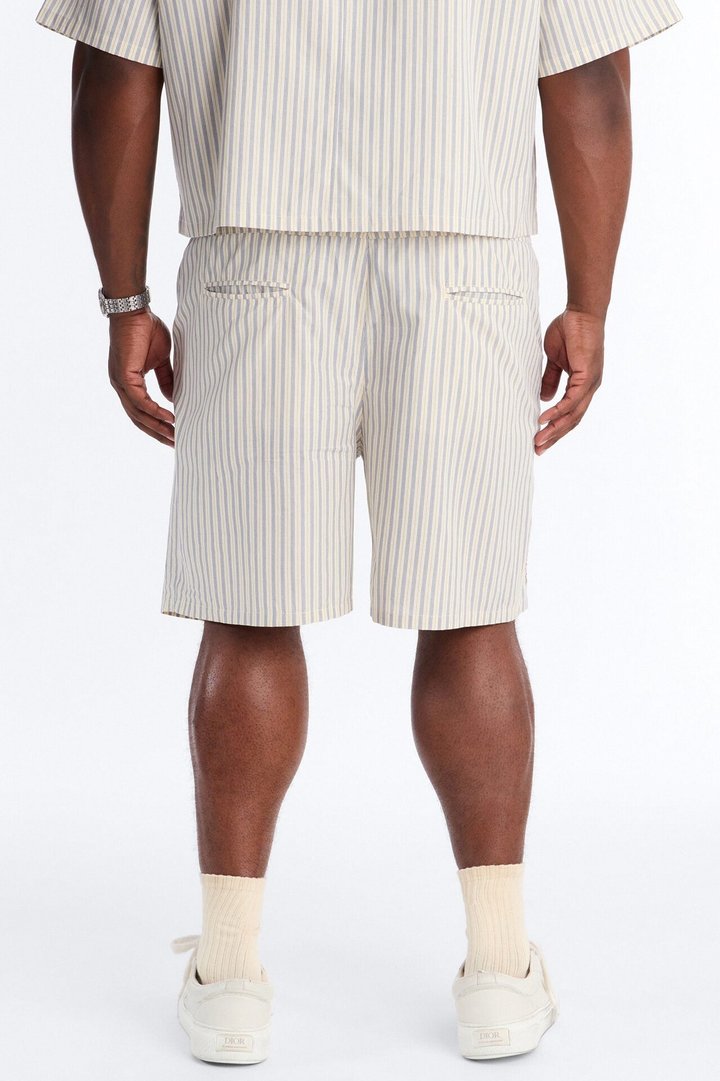 Haru Fade Stripe Short - White/combo