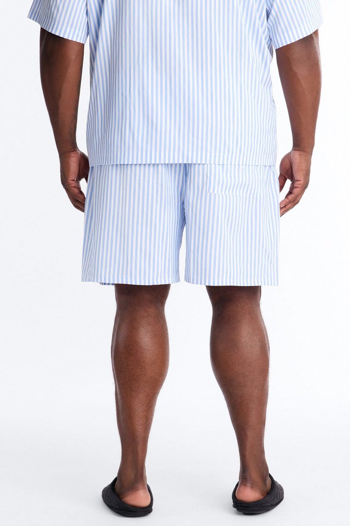 Cozy Night In Stripe Lounge Shorts - Blue/combo
