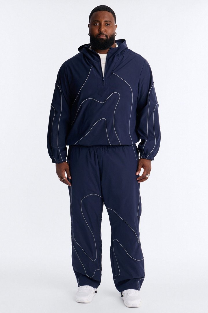 Futuristic Mode Track Jacket - Navy
