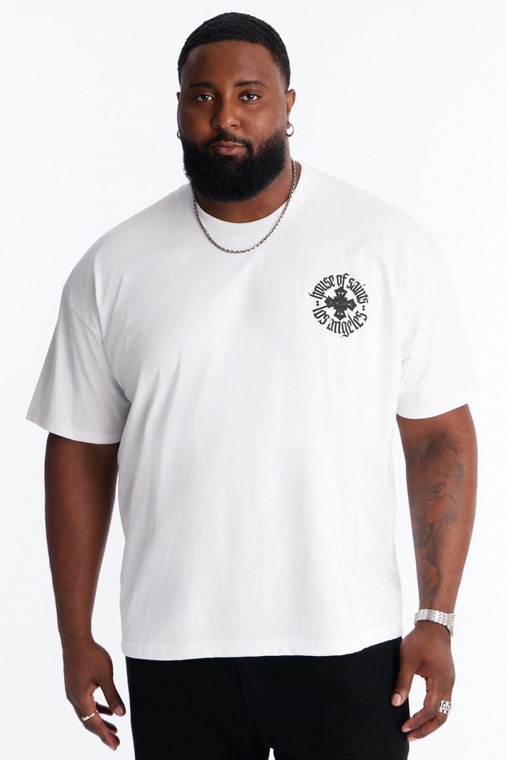 House Of Saints Boxy Short Sleeve Tee - White
