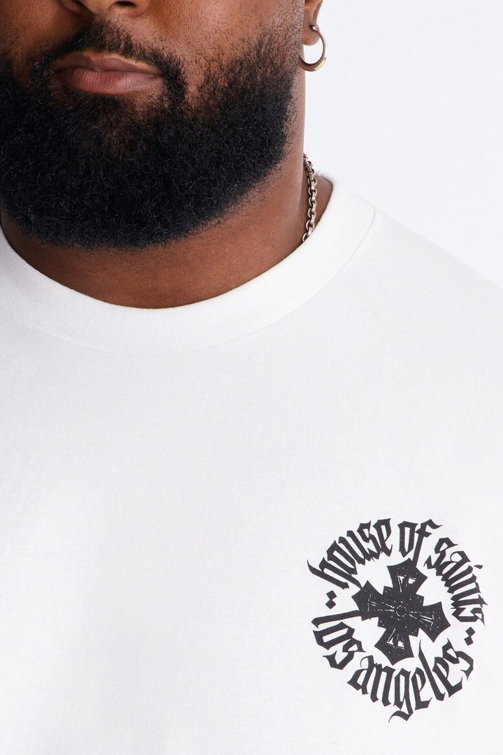House Of Saints Boxy Short Sleeve Tee - White