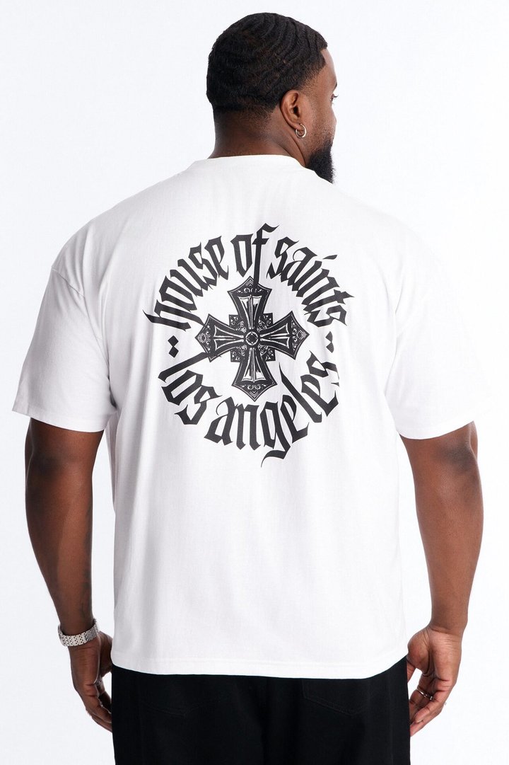 House Of Saints Boxy Short Sleeve Tee - White