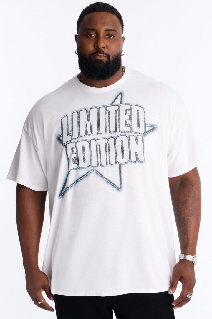 Limited Edition Oversized Short Sleeve Tee - White