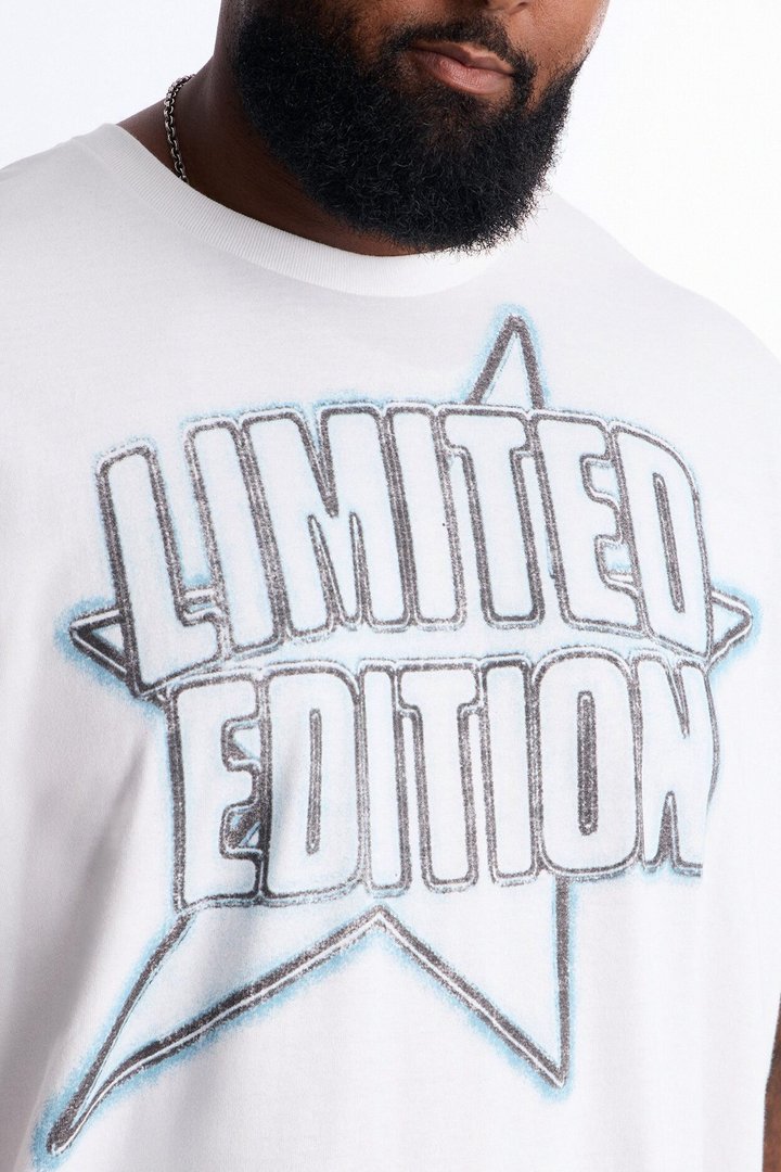 Limited Edition Oversized Short Sleeve Tee - White
