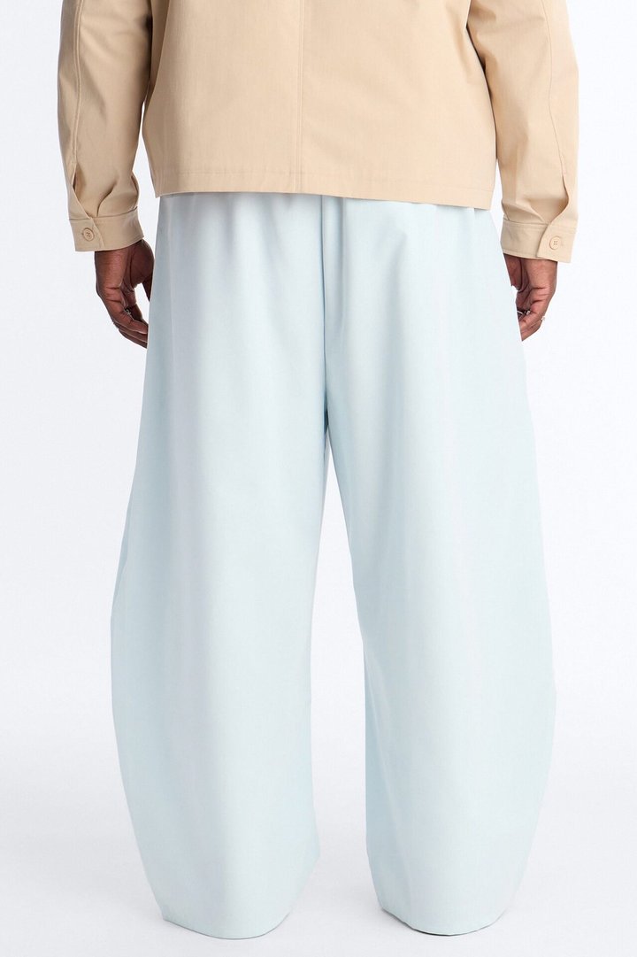 Barrel Bold Flow Trousers - Light Blue
