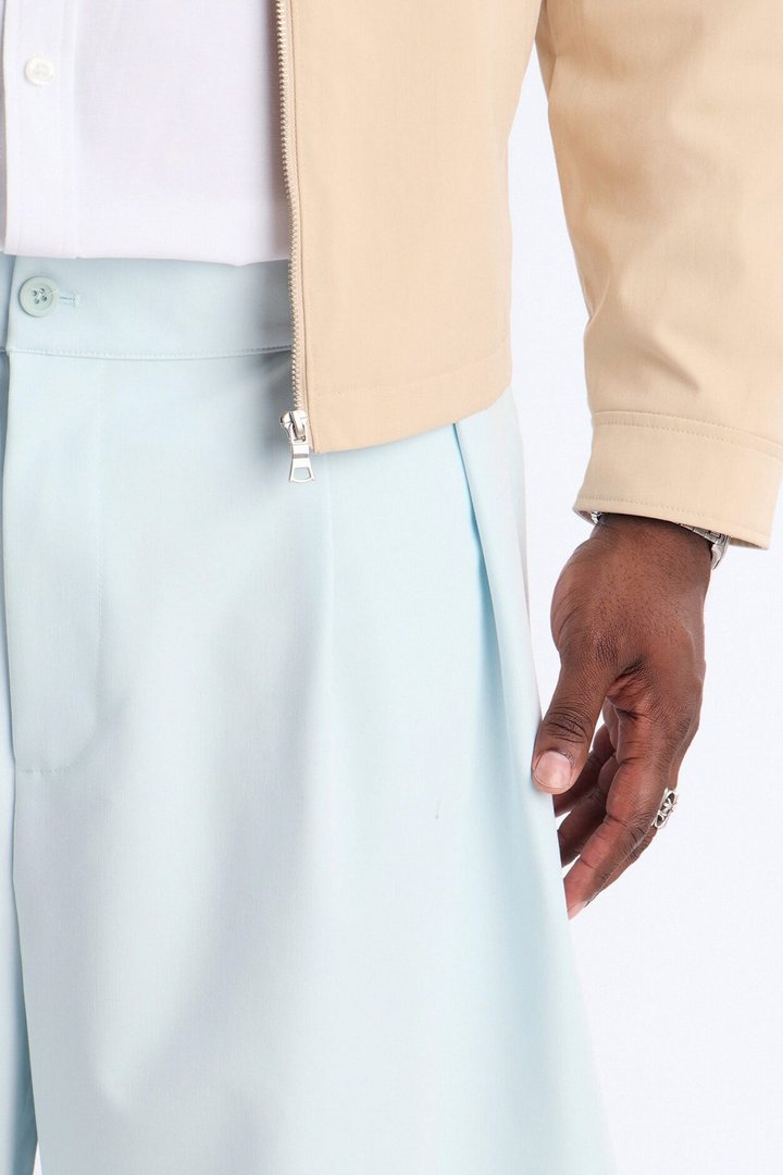 Barrel Bold Flow Trousers - Light Blue