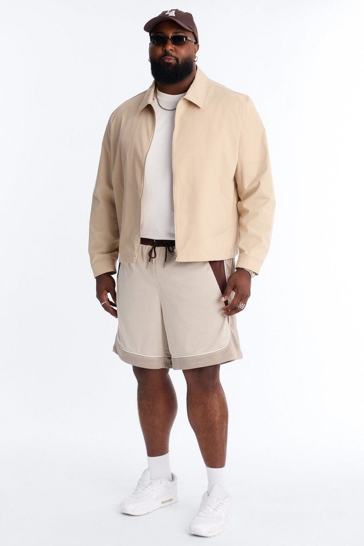 Marcello Relaxed Mesh Short - Brown/combo