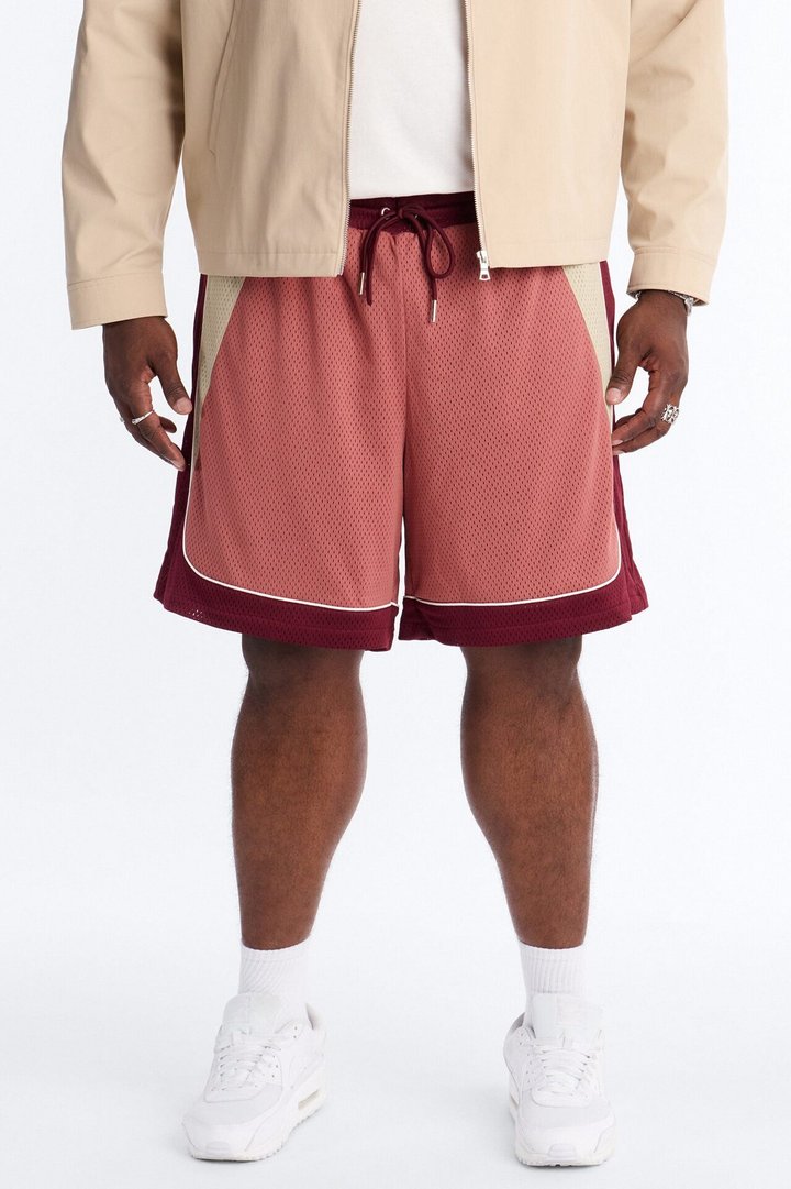 Marcello Relaxed Mesh Short - Pink/combo