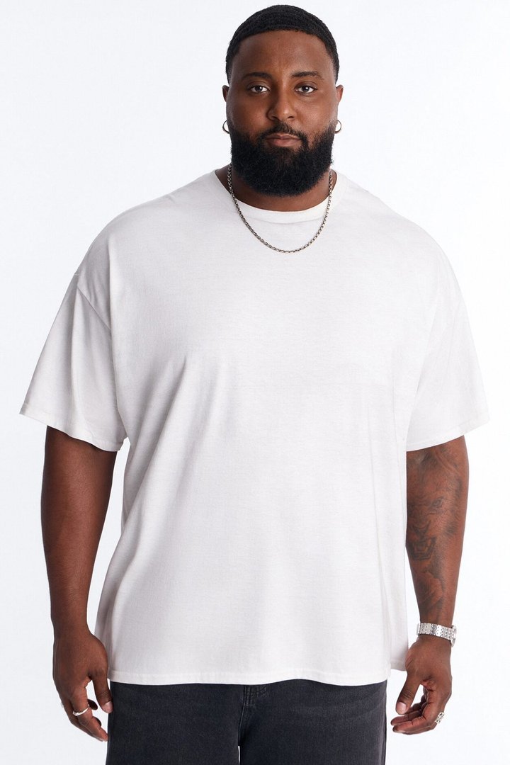 The Dirty Wash Oversized Tee - Off White