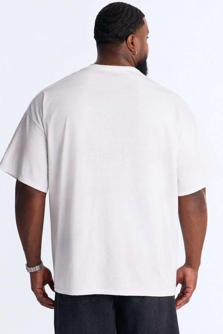 The Dirty Wash Oversized Tee - Off White