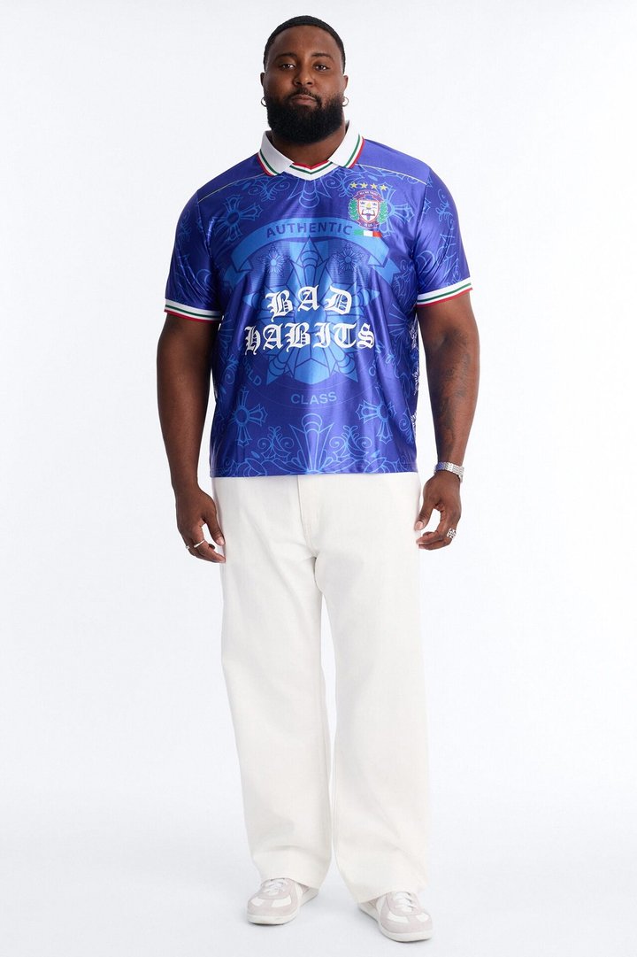 Bad Habits Soccer Jersey - Blue