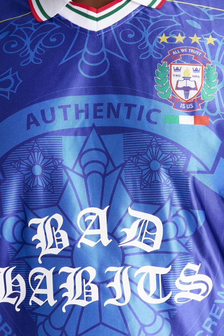 Bad Habits Soccer Jersey - Blue