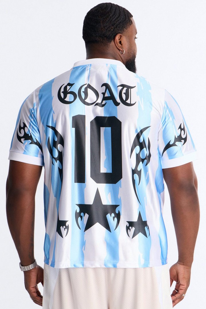 GOAT Legacy 10 Soccer Jersey - White