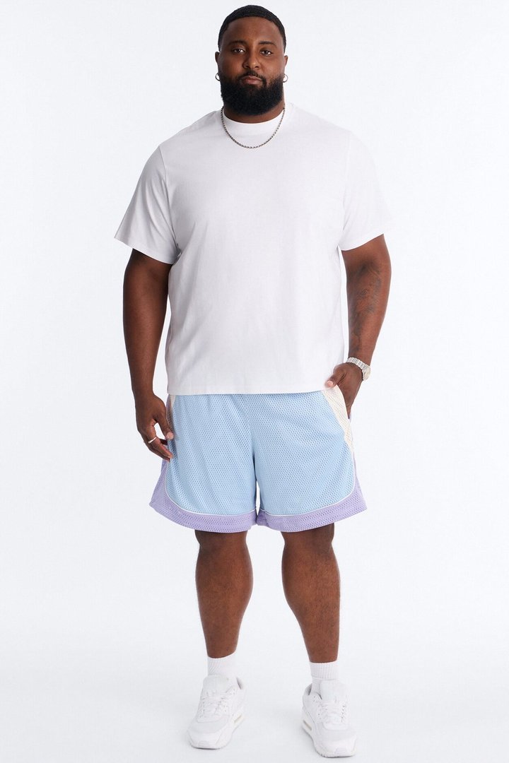 Marcello Relaxed Mesh Short - Purple/combo