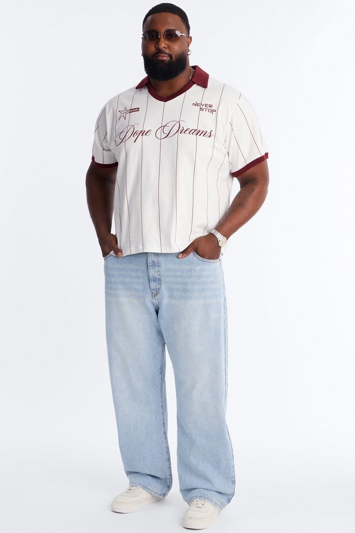 The Staple Baggy Jean - Light Blue Wash