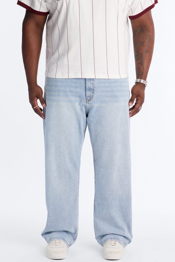 The Staple Baggy Jean - Light Blue Wash