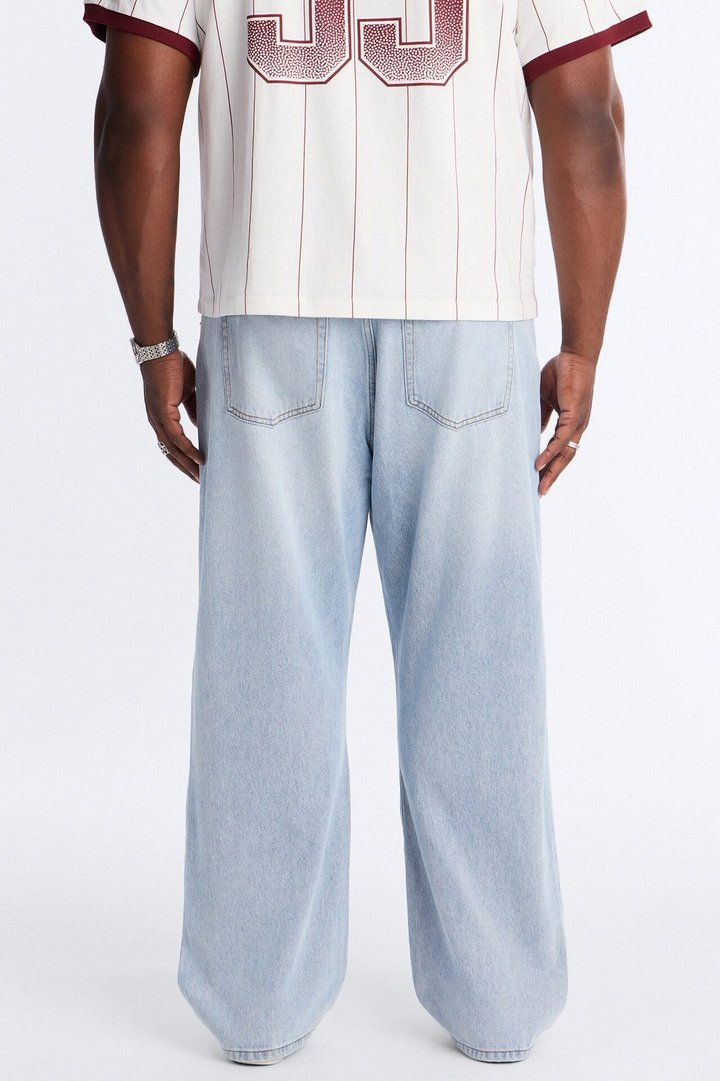 The Staple Baggy Jean - Light Blue Wash