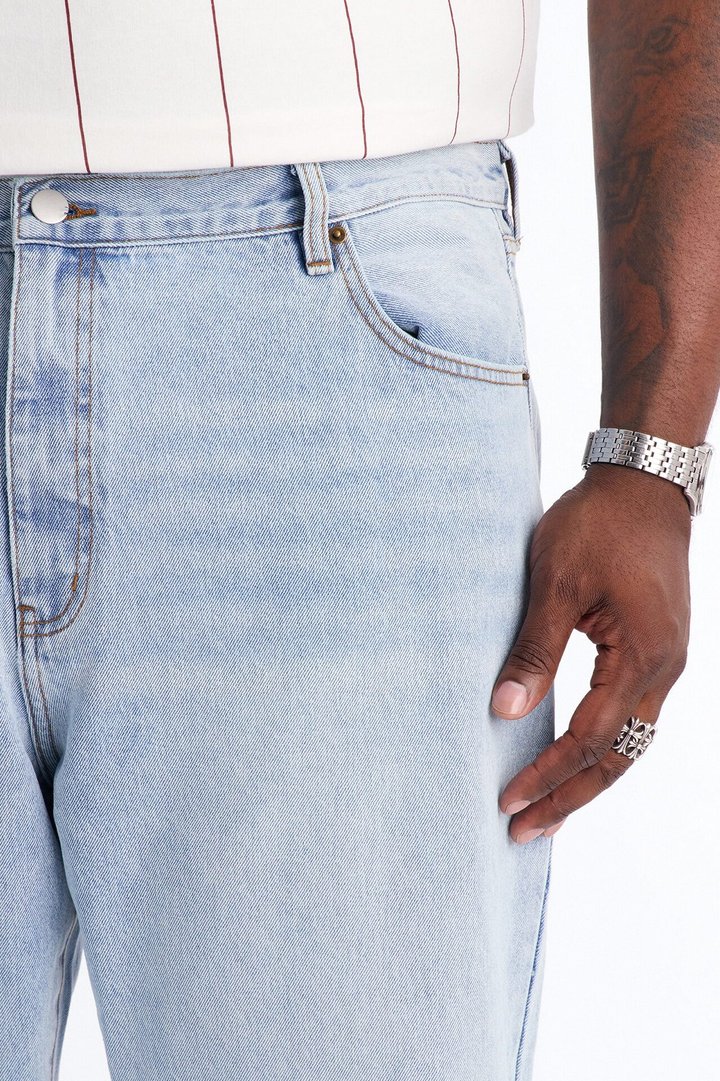 The Staple Baggy Jean - Light Blue Wash