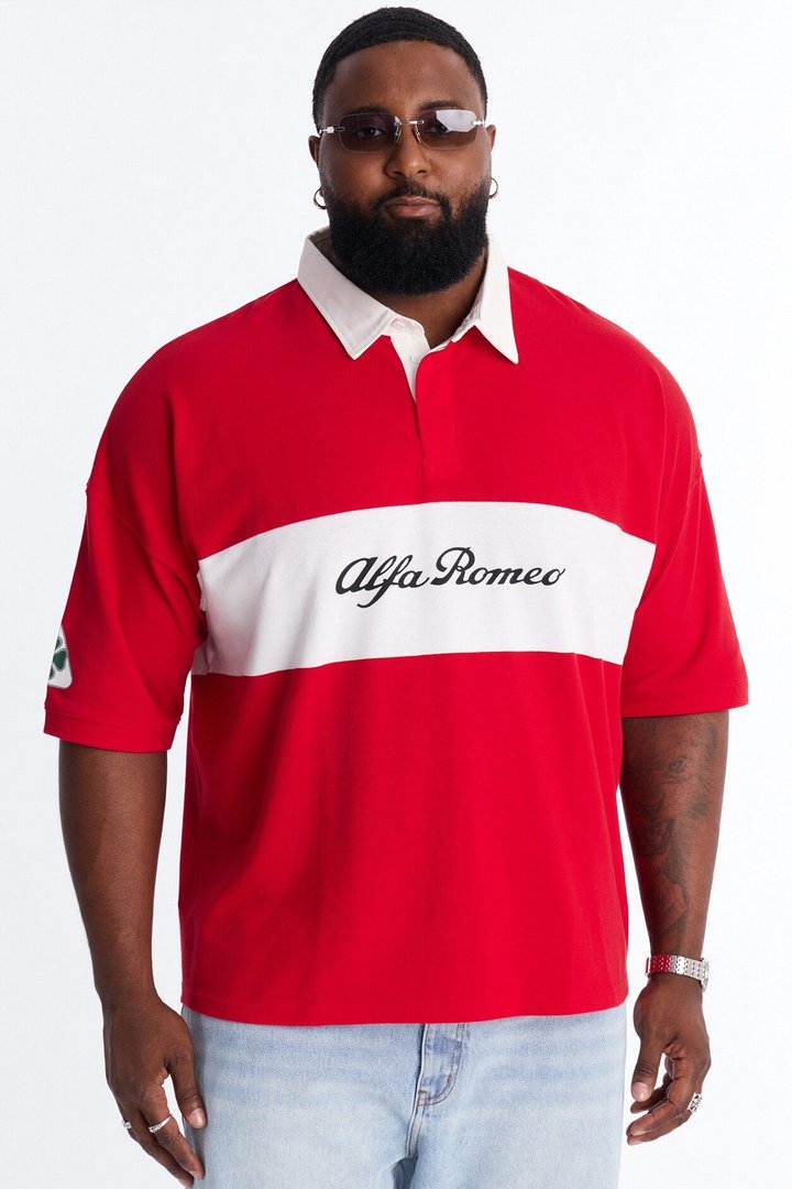 Alfa Romeo Short Sleeve Polo - Red