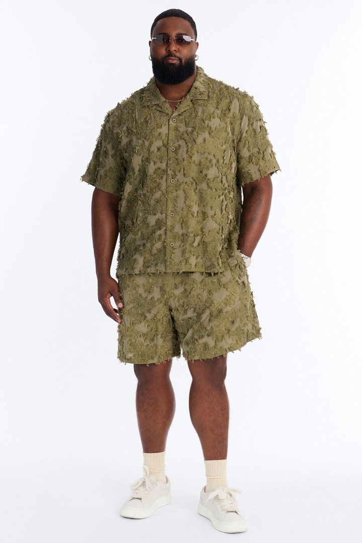 Relaxed Sandworm Dune Short - Olive
