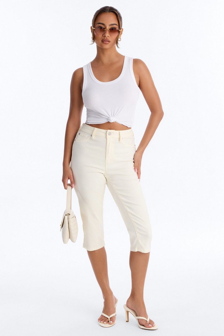Trudey Thong Heels - Cream