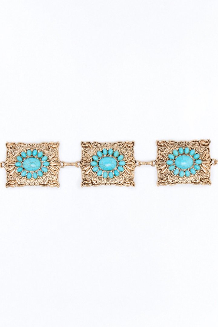 No Ordinary Rodeo Chain Belt - Gold/combo