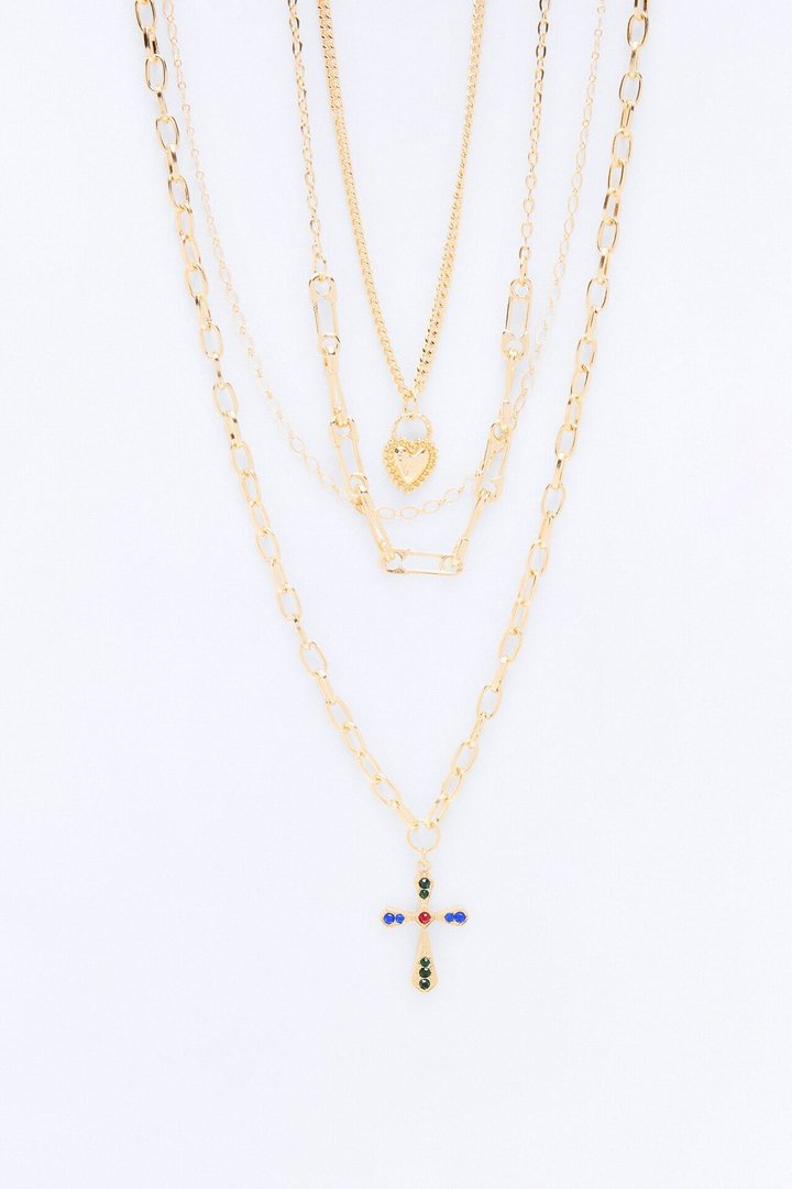 To Be Loved Layered Necklace - Gold