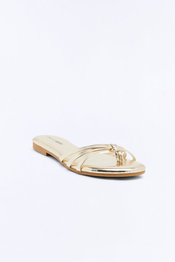 Khana Flip Flops - Gold