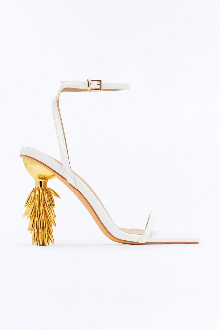 Tazzle Novelty Heels - White