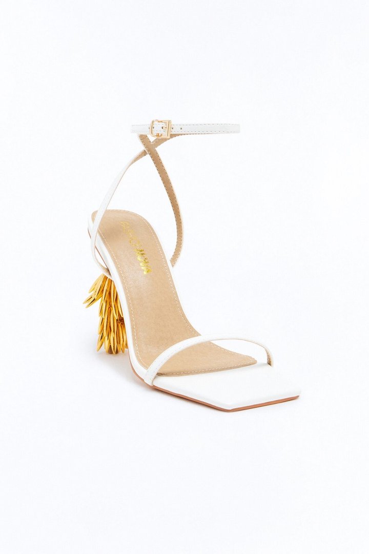 Tazzle Novelty Heels - White