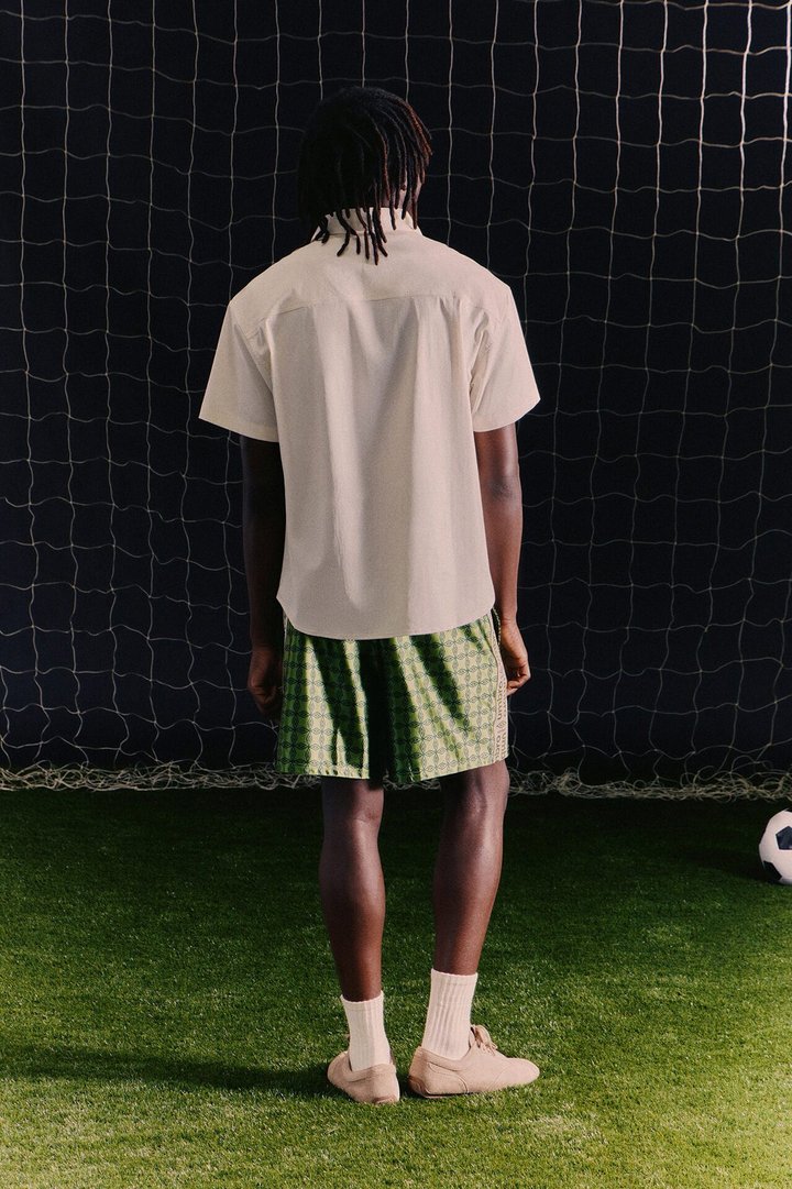 Umbro Short Sleeve Button Up Shirt - Cream