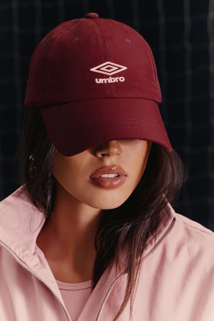 Umbro Unisex Nylon Baseball Hat - Wine
