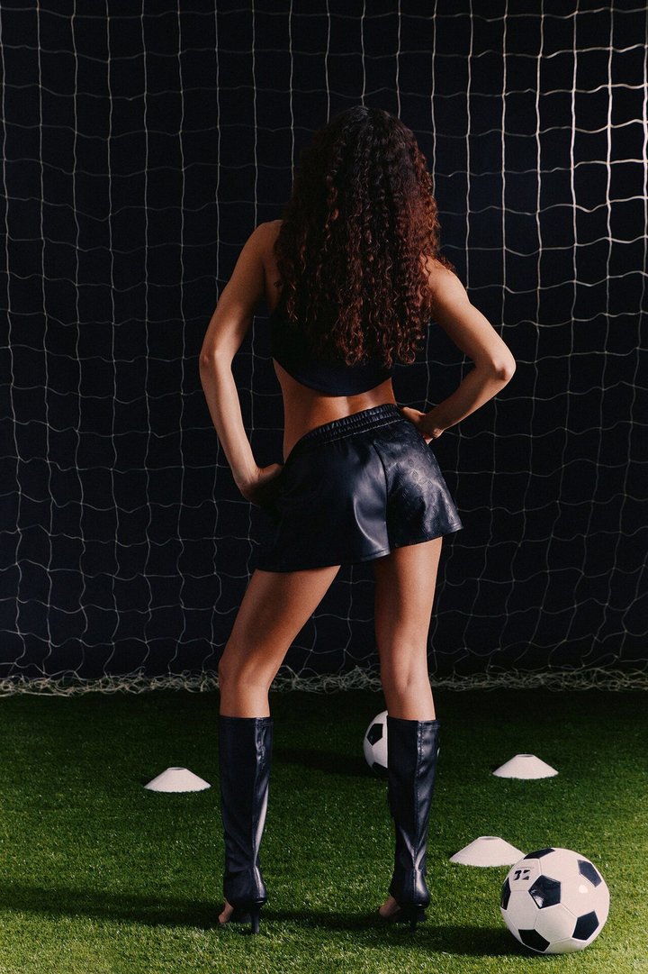 Umbro Faux Leather Micro Short - Black