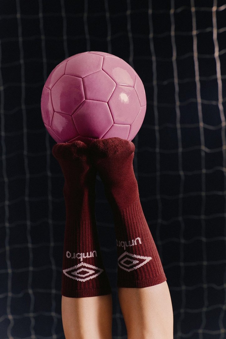 Umbro Womens Crew Sock - Wine